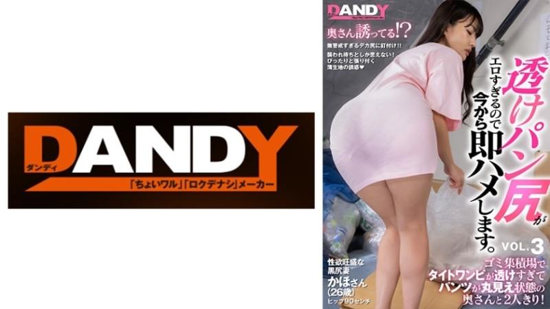 104DANDY-839C - I Was Alone With My Wife At A Garbage Dump Where Her Tight Dress Was Too Transparent And Her Panties Were Fully Exposed!  - The sheer bread butt that seduces you unconsciously is too erotic, so I'm going to fuck you right away.  - VOL